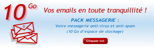 Pack Messagerie : Vos emails en toute tranquillité !